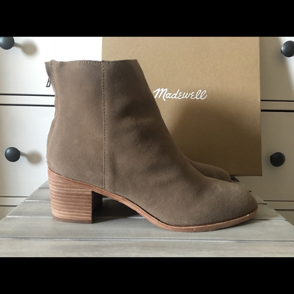 Madewell back zip boots